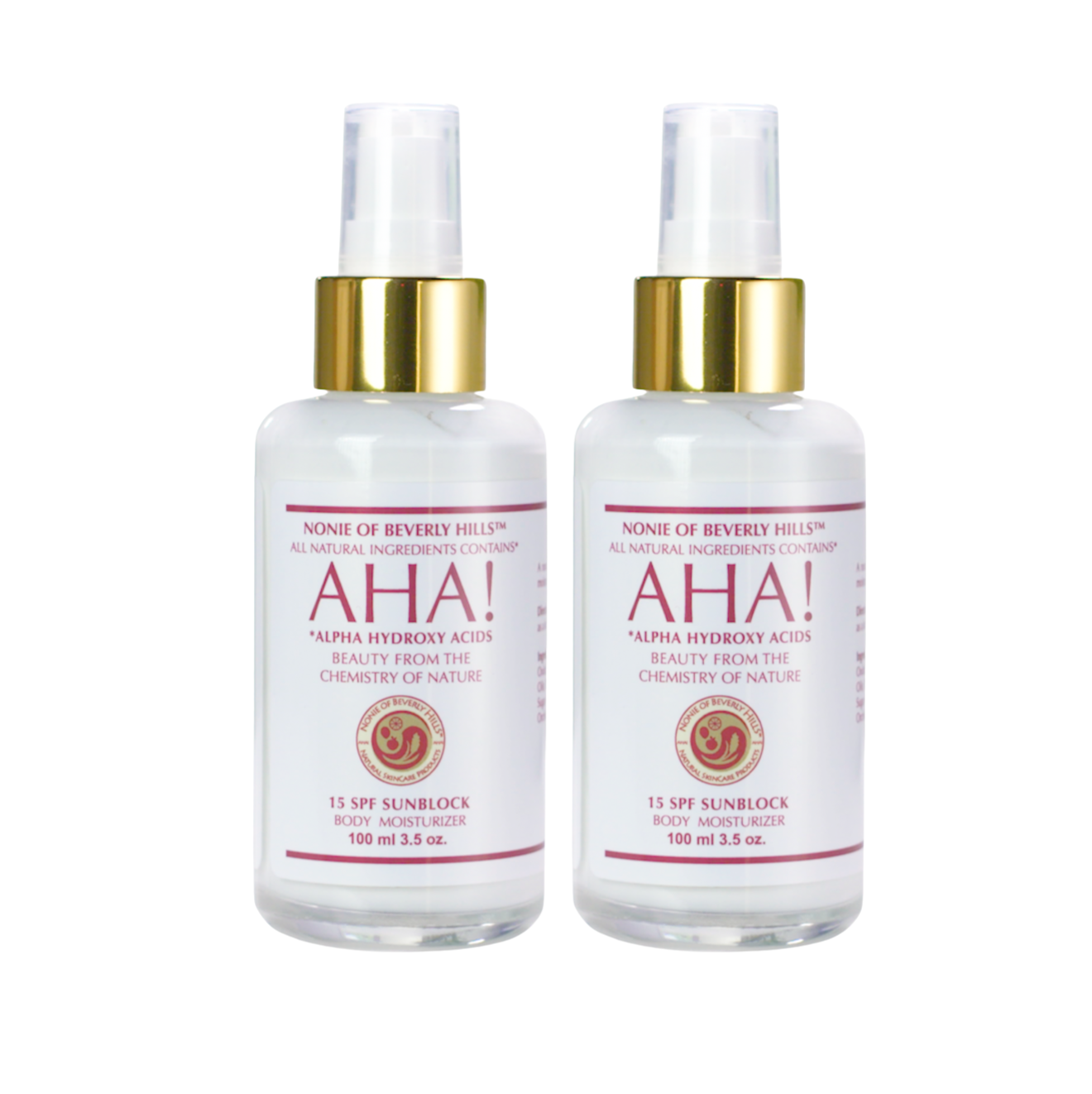 AHA! SPF 15 Sunblock 3.5 oz. Pack of 2