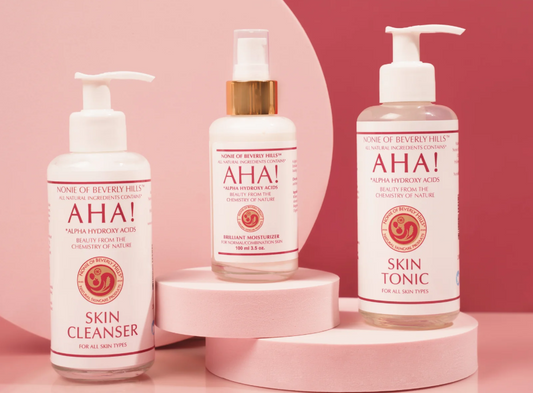 New to AHA skincare? This starter guide walks you through the Cleanse, Tone, Moisturize system: what each step does, how to choose the right moisturizer for your skin type, and how to introduce each product in the right order.