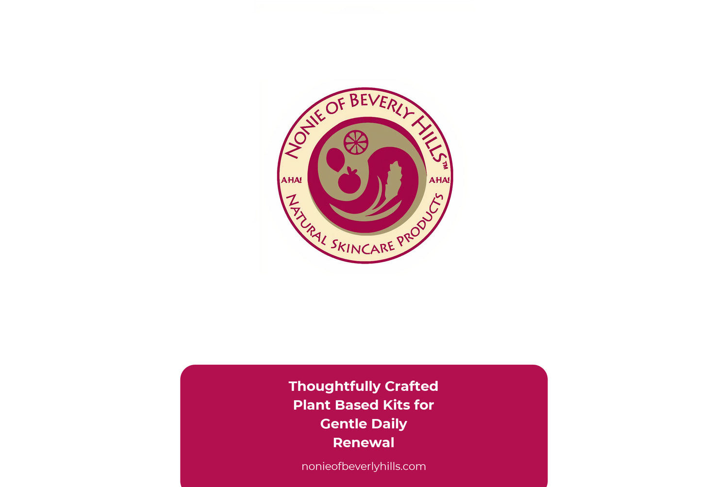 Nonie kits feature natural fruit acids and simple plant based ingredients for easy everyday care.