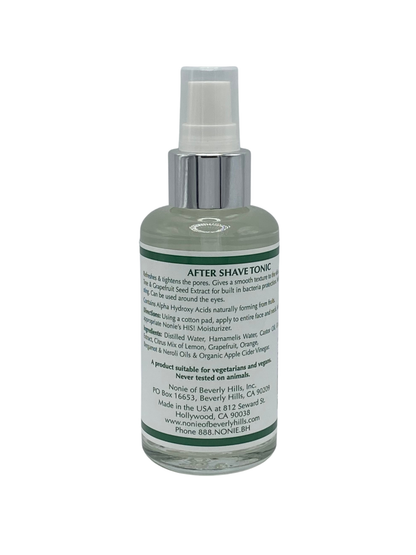 Nonie shave tonic back label ingredients