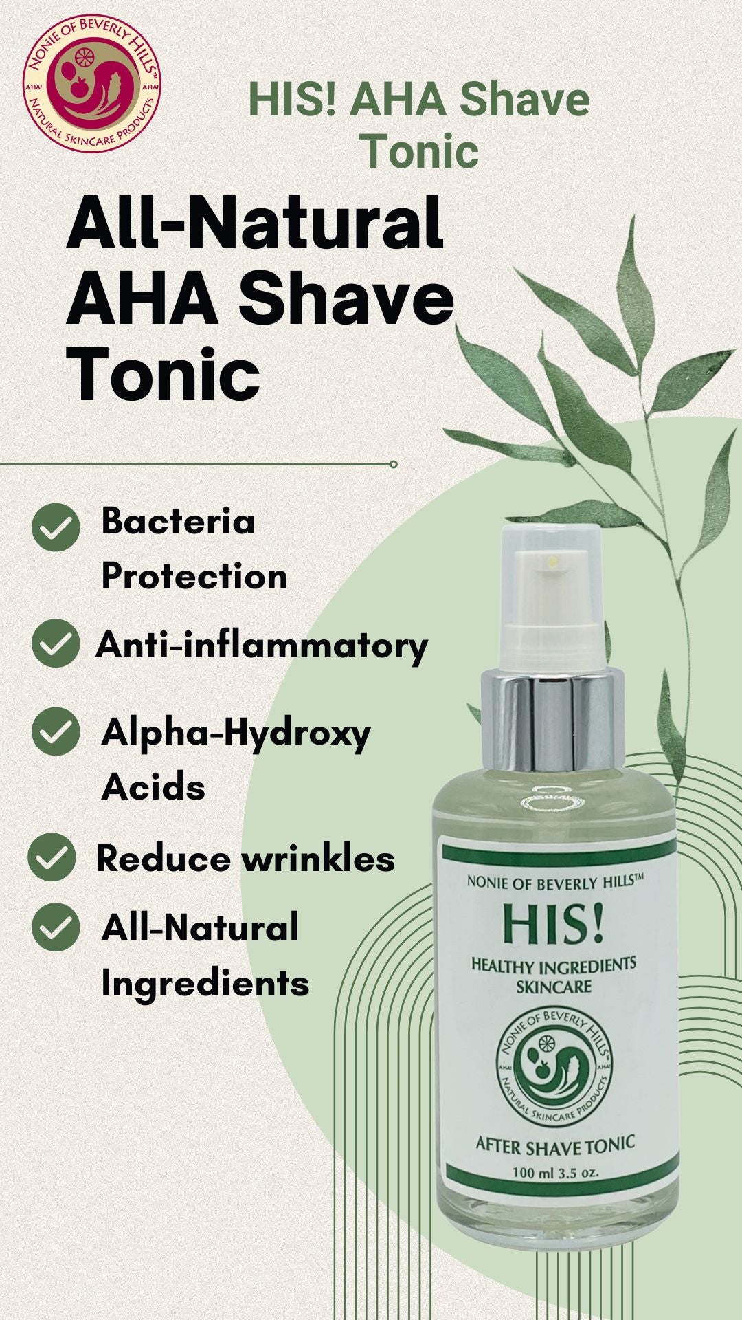 HIS! AHA After Shave Tonic