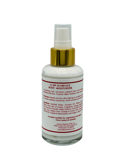 Nonie aha sunblock back label ingredients