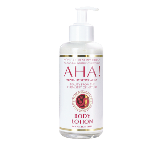 AHA! Body Lotion 7.0 oz - for All Skin Types - Nonie of Beverly Hills