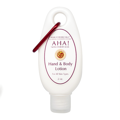 AHA! Hand & Body Lotion 2.0 oz - for All Skin Types - Nonie of Beverly Hills