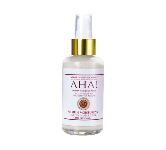 AHA! Protein Moisturizer 3.5 oz - for Dry/Mature Skin - Nonie of Beverly Hills